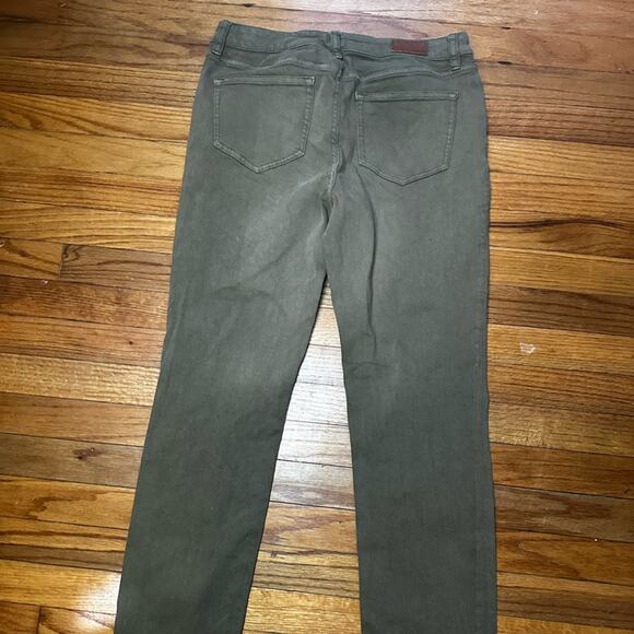 Lands End Not to Low Rise Slim Jeans Green - Picture 3 of 12